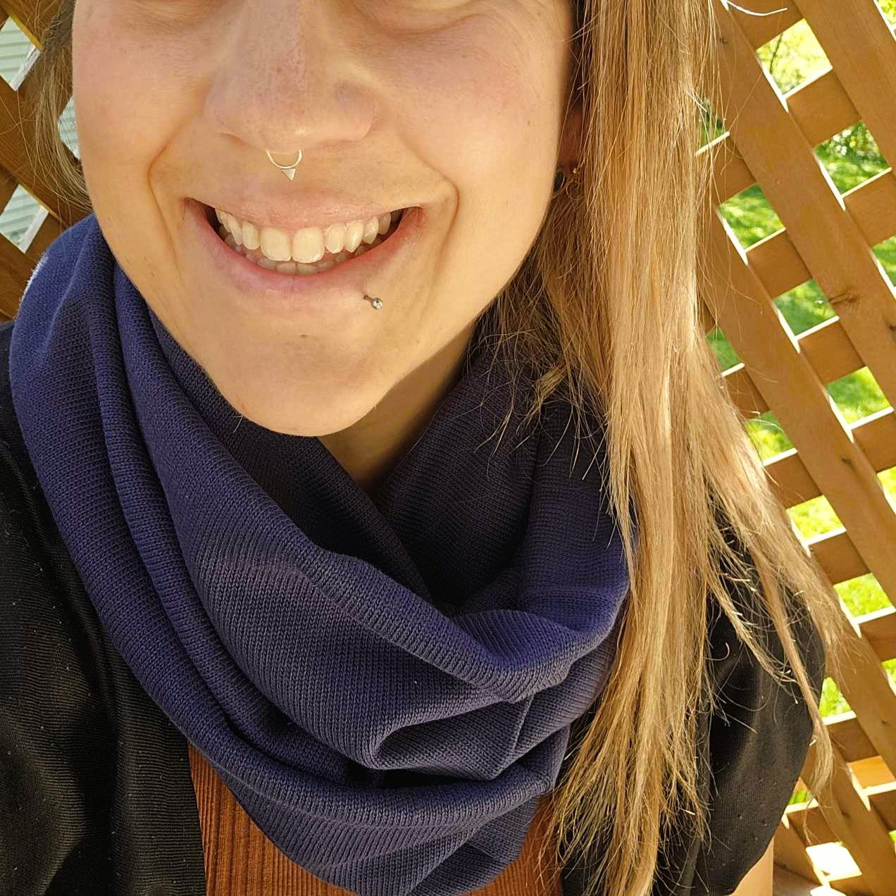 Prêt à partir - Foulard d'hiver - Tricot marine