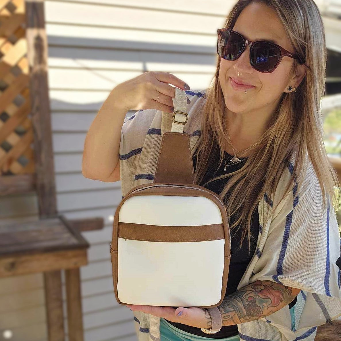 PIGRO - Sling bag - Champignons