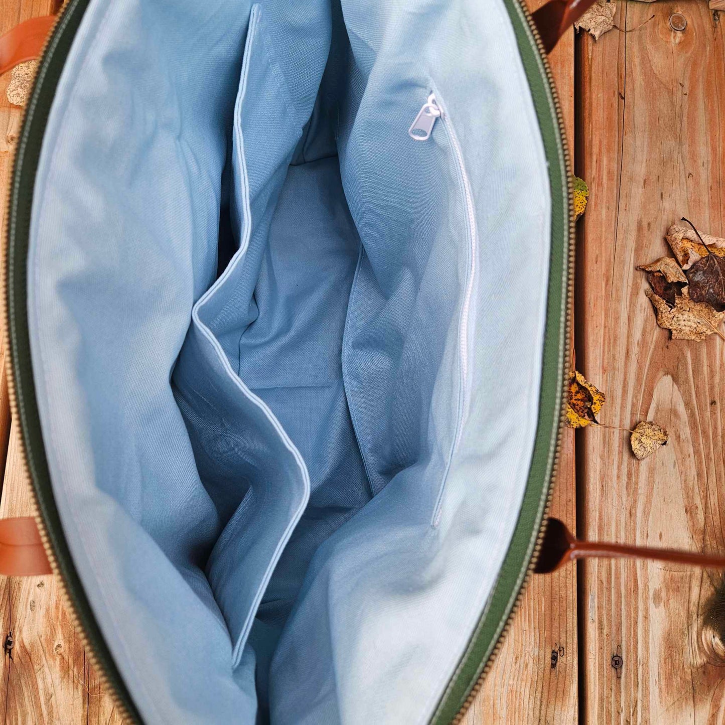 Sac à couches / Sac de travail - Fleuri matelassé