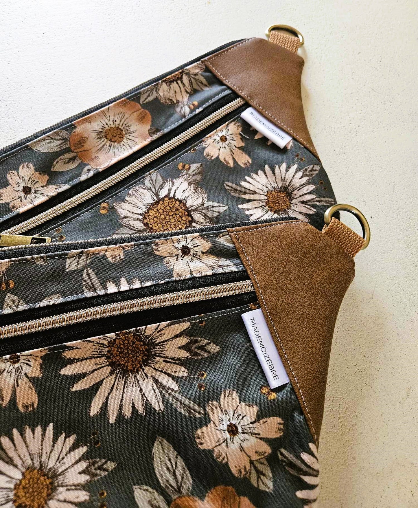 Sac banane - Grosses fleurs