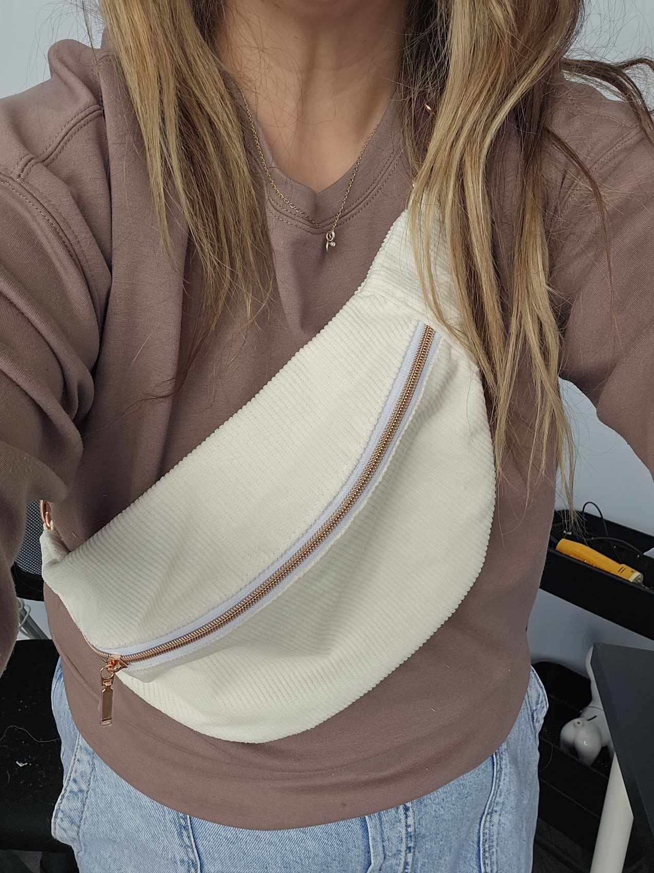 Nouveau modèle Sac de taille - Écru