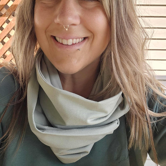 Prêt à partir - Foulard infini sauge