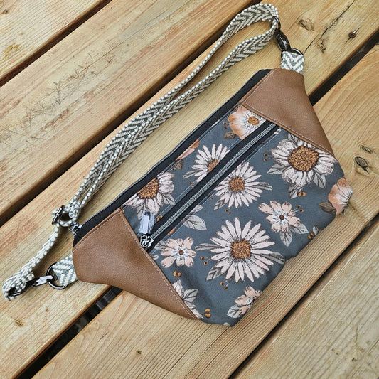 Sac banane - Grosses fleurs