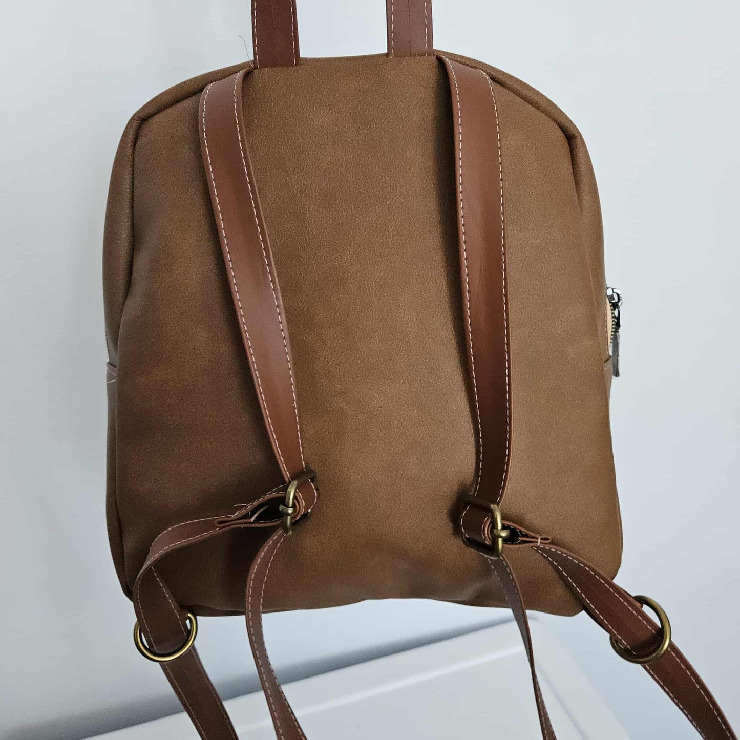 Sac à dos petit format - Florale sur crème