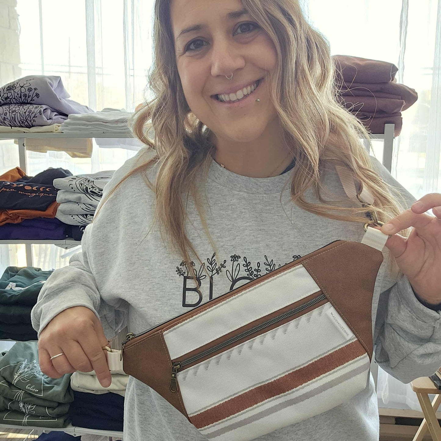 Prêt à partir - Sac banane/bandoulière - boho blanc