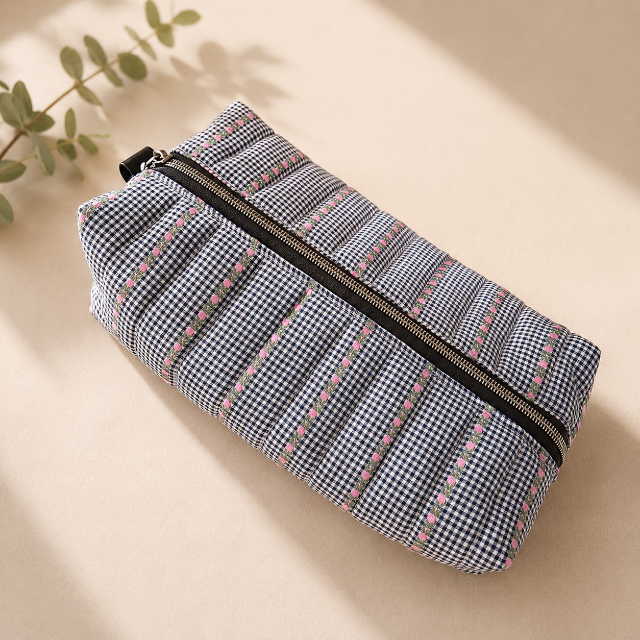 Trousse - Mini tulipe gingham