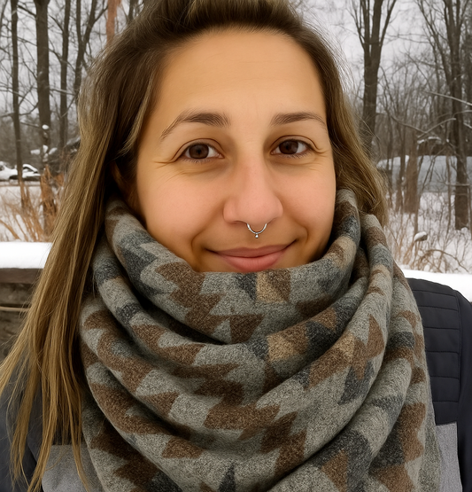 Foulard d'hiver - Lainage terre