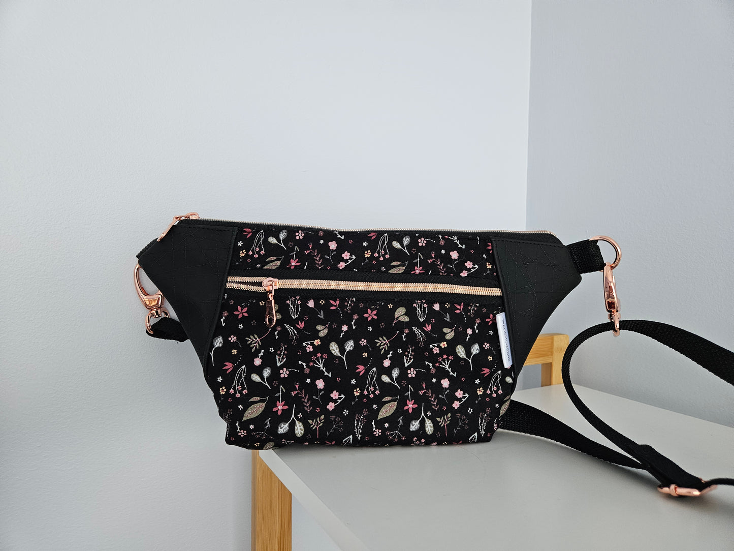 Prêt à partir - Sac banane/bandoulière - Fleuri discret
