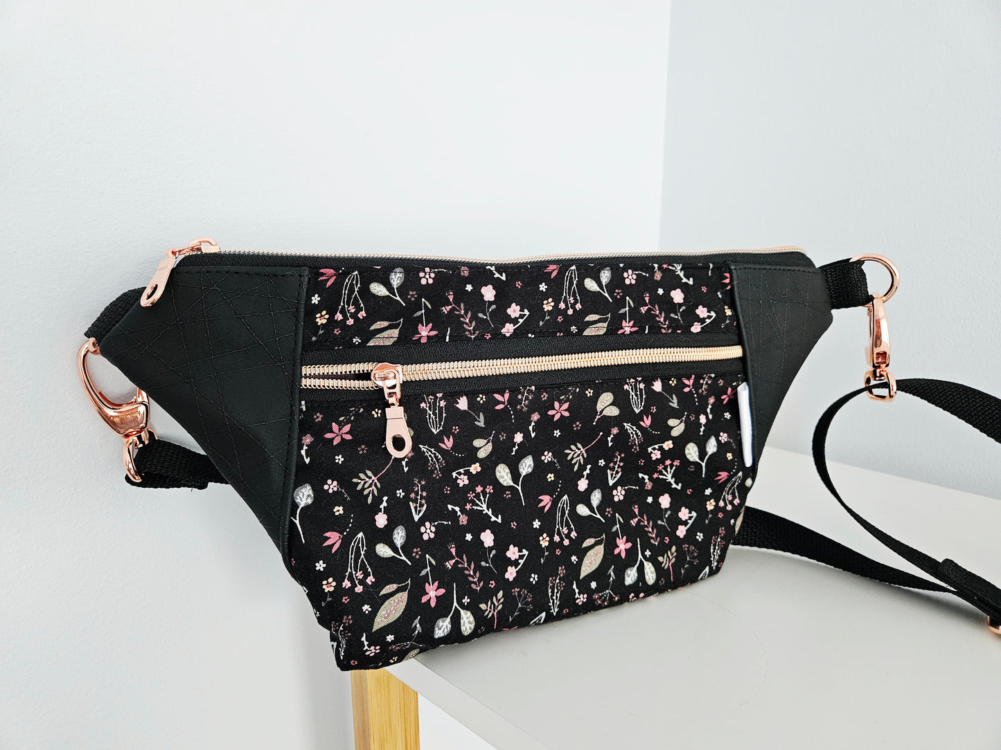 Prêt à partir - Sac banane/bandoulière - Fleuri discret