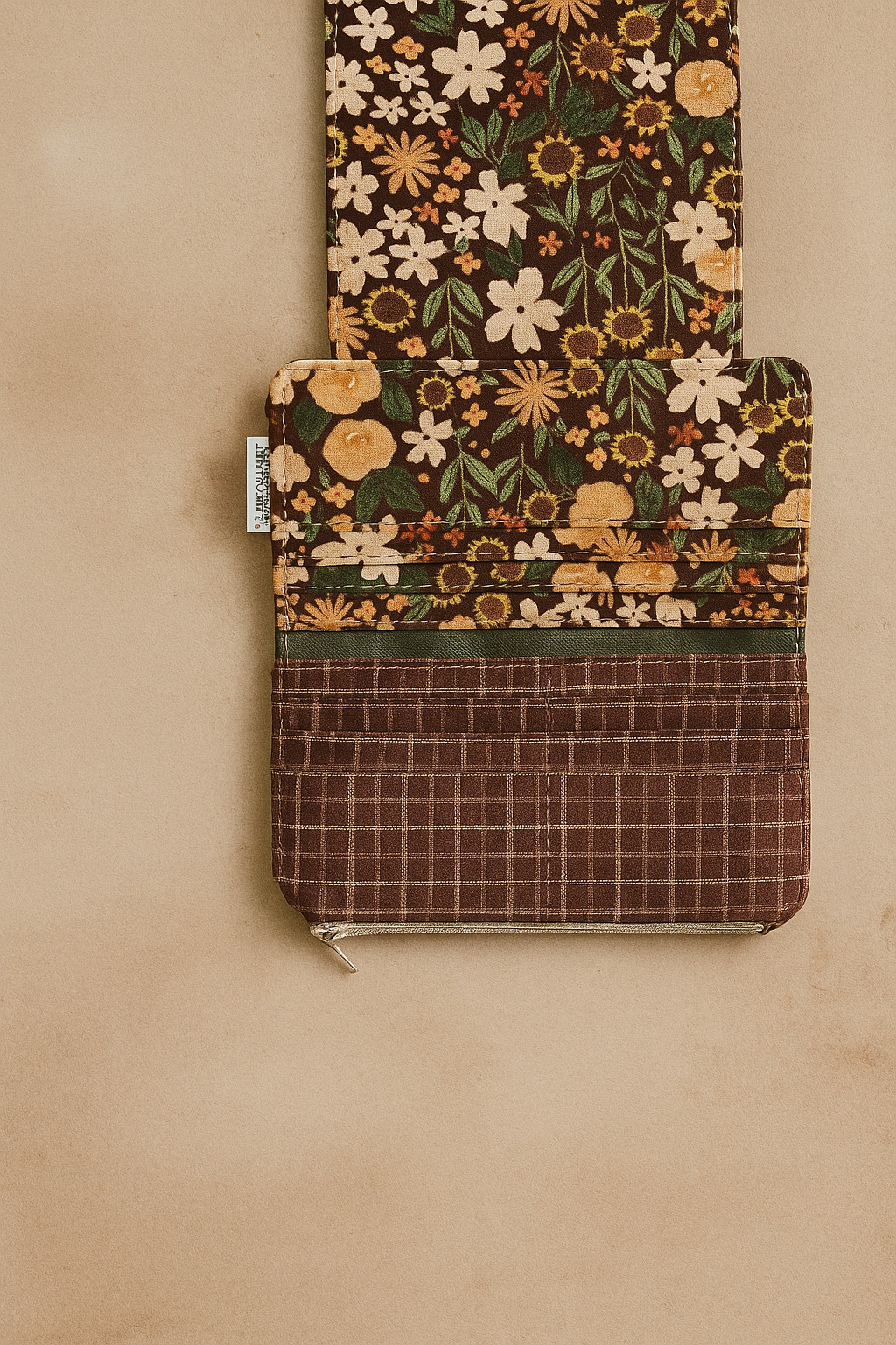 Portefeuille compact 12 espaces - tournesols sur bourgogne