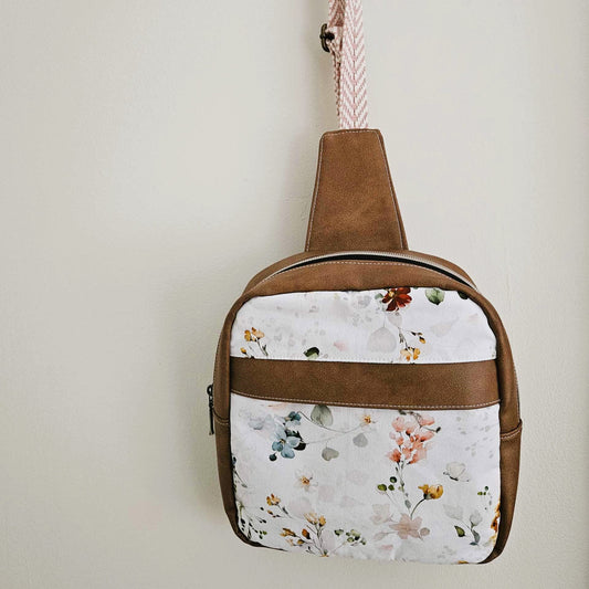 Prêt à partir - Nouveau modèle PIGRO - Sling bag - Jardin fleuri