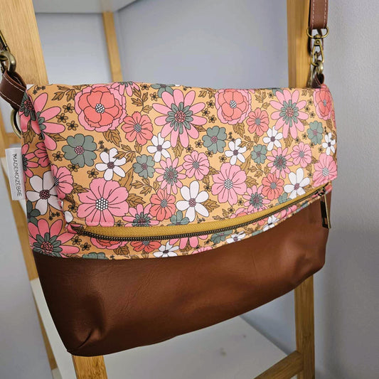 Prêt à partir - Sac à main INDRI - Fleurs Rétro