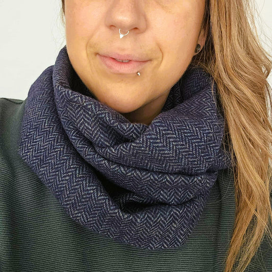 Foulard d'hiver - Lainage marine