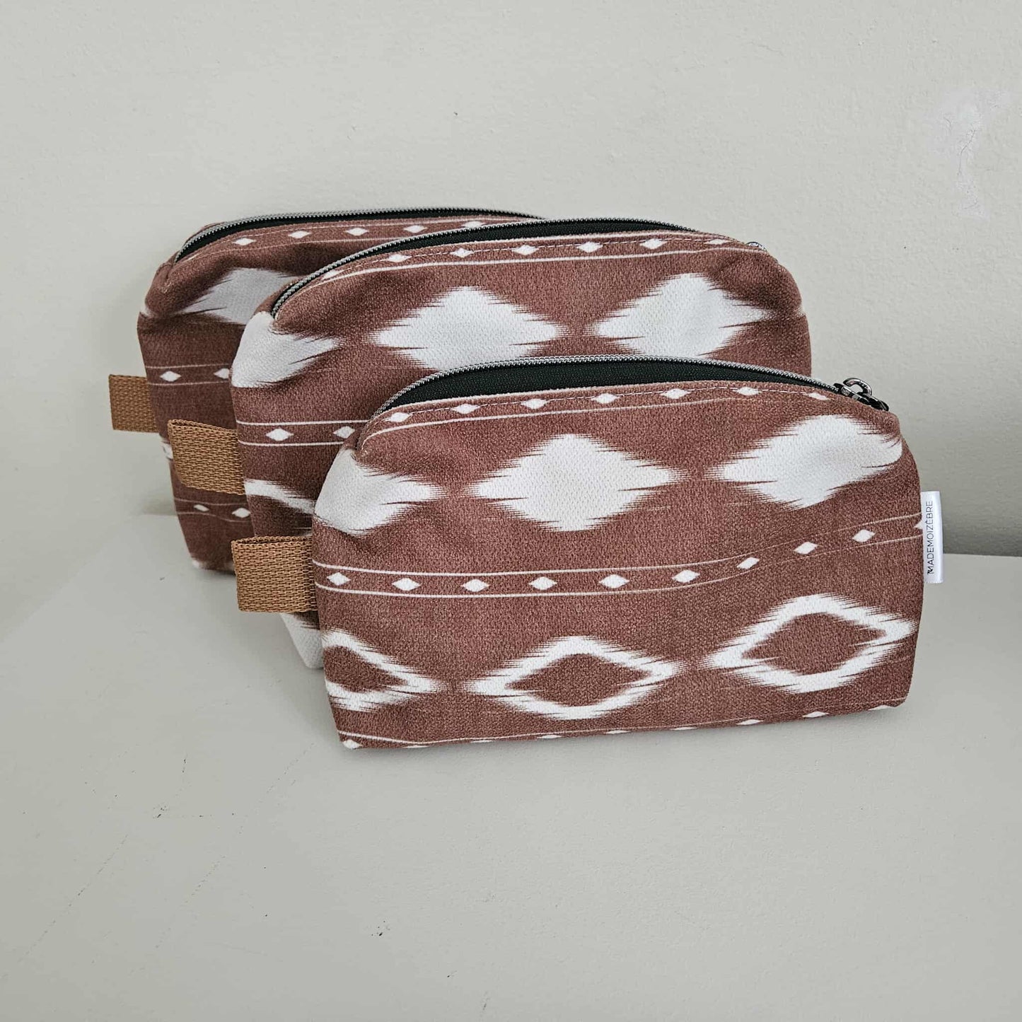 Trousse boho cognac