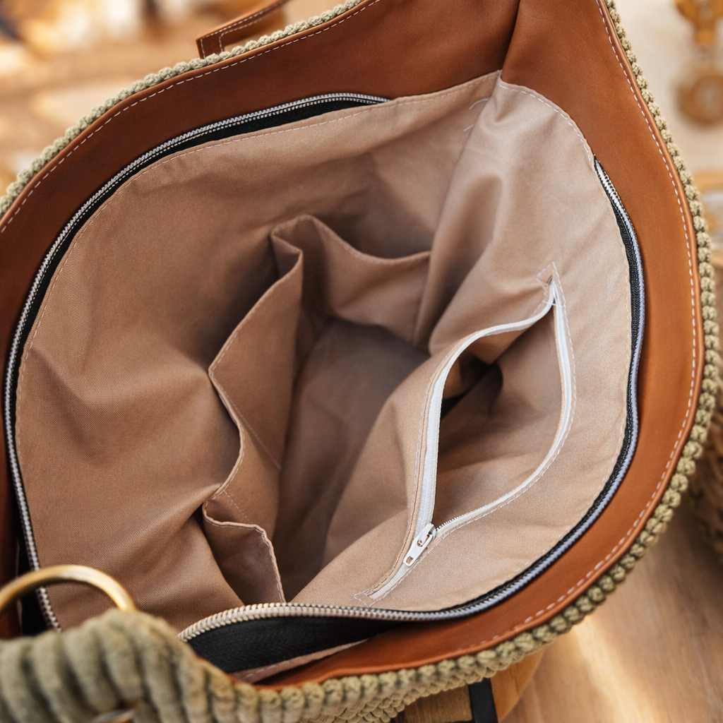 Nouveau modèle - Alopex - Kaki et cognac