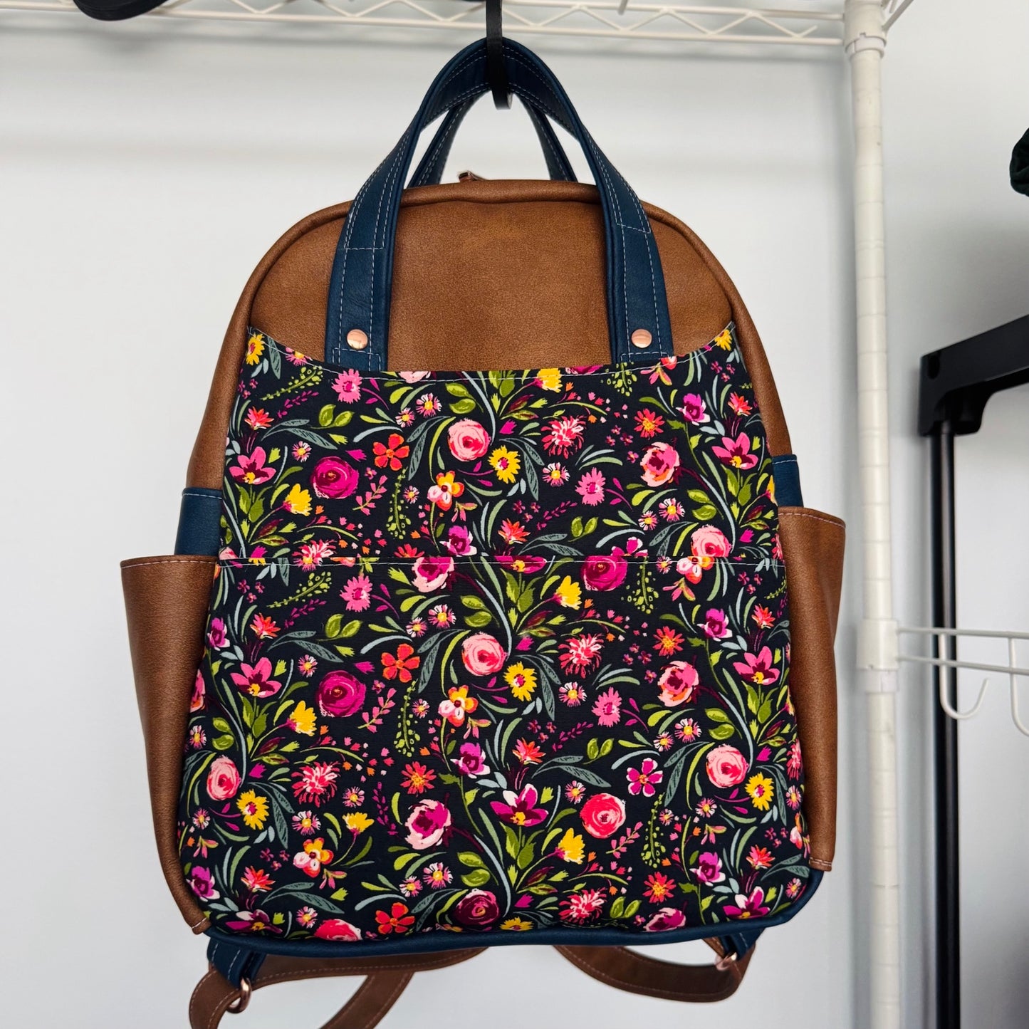 Sac à dos l'Escargot - Fleur multi