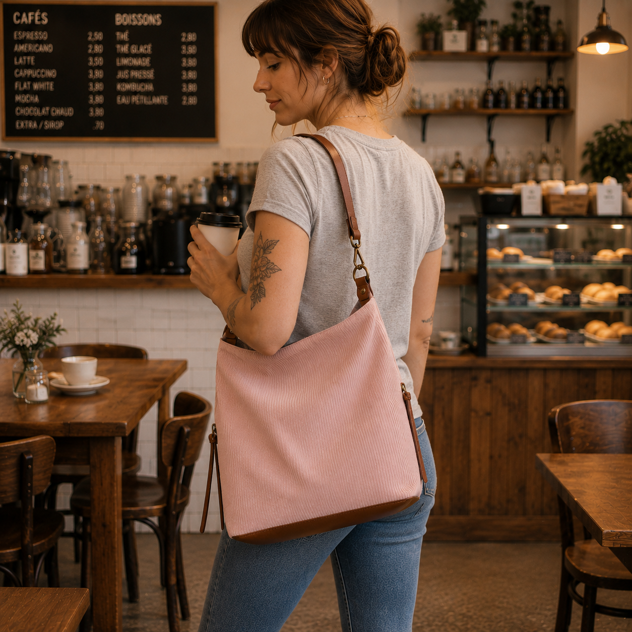 Nouveau modèle - Alopex - Rose et cognac