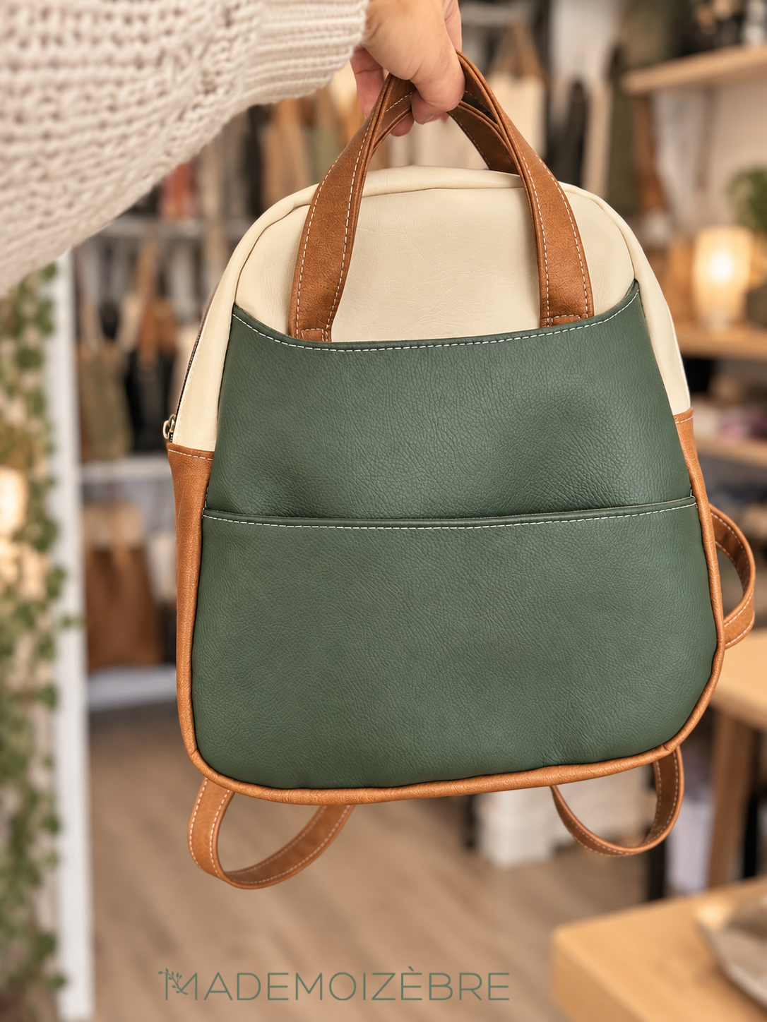 Sac à dos l'Escargot -  trio de couleur