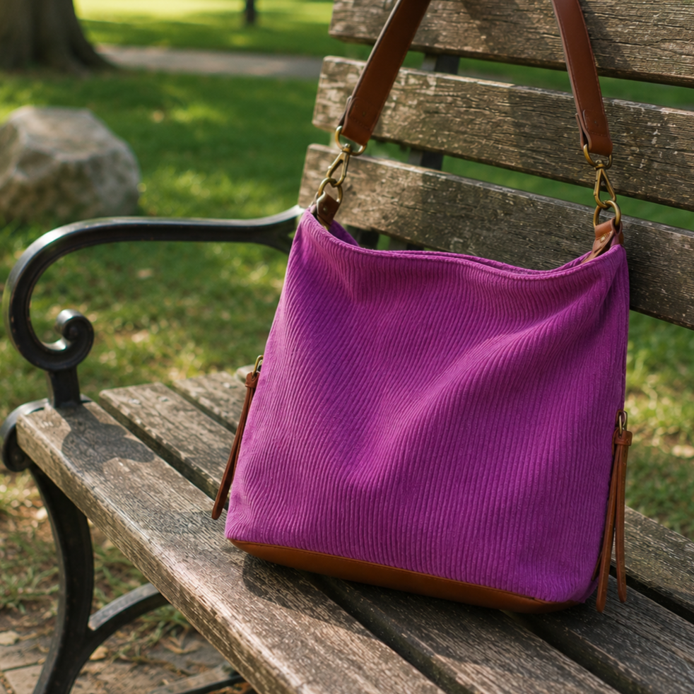 Nouveau modèle - Alopex - Mauve + cognac