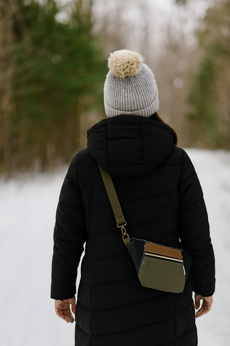 Sac banane/bandoulière - Trio de couleurs boho