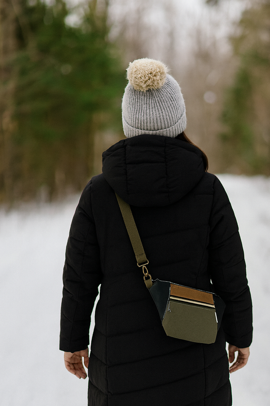 Sac banane/bandoulière - Trio de couleurs boho