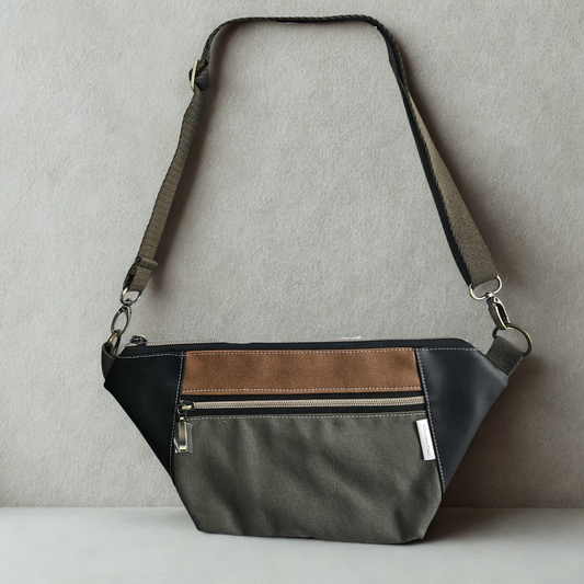 Sac banane/bandoulière - Trio de couleurs boho