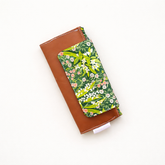 Portefeuille compact - 12 espaces - Fleuri printanier