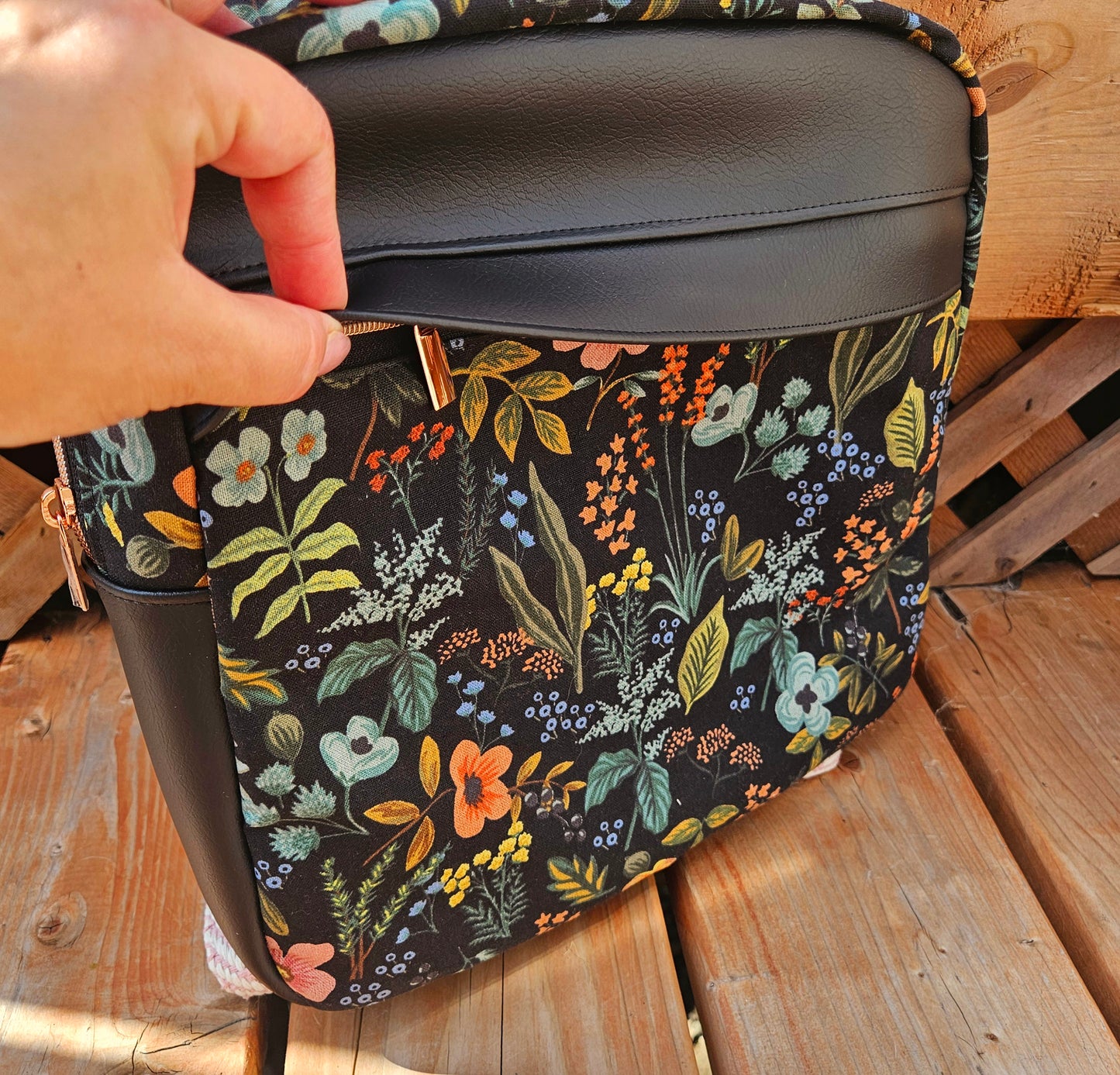 Prêt à partir - Sac à dos - Modèle Athéna 2.0 - Jardin de fleurs