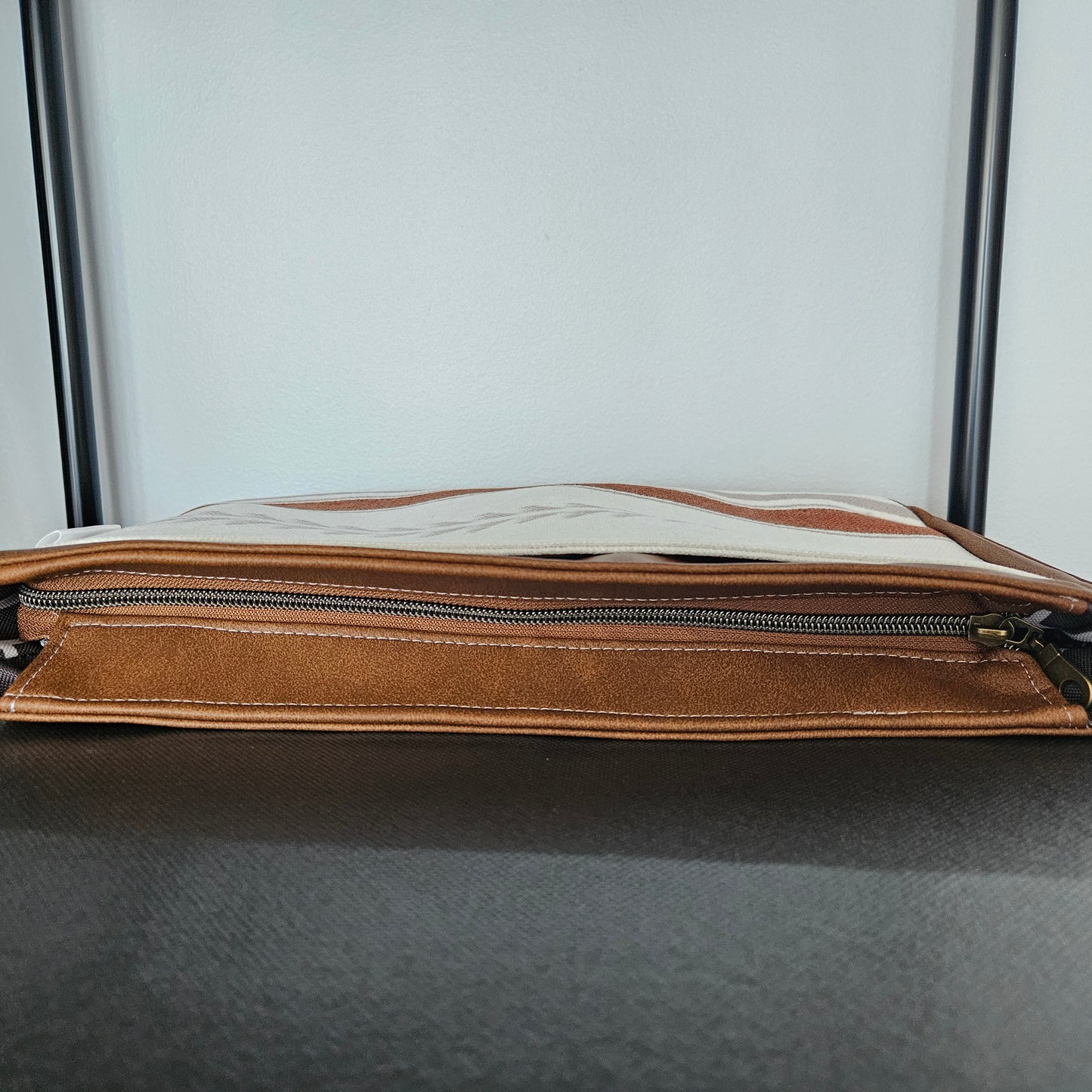 Prêt à partir- Nouveau modèle - boho blanc et cognac