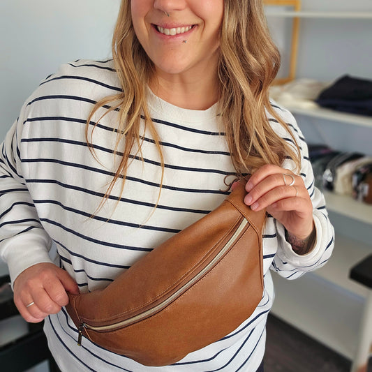 Nouveau modèle Sac de taille - Classique cognac