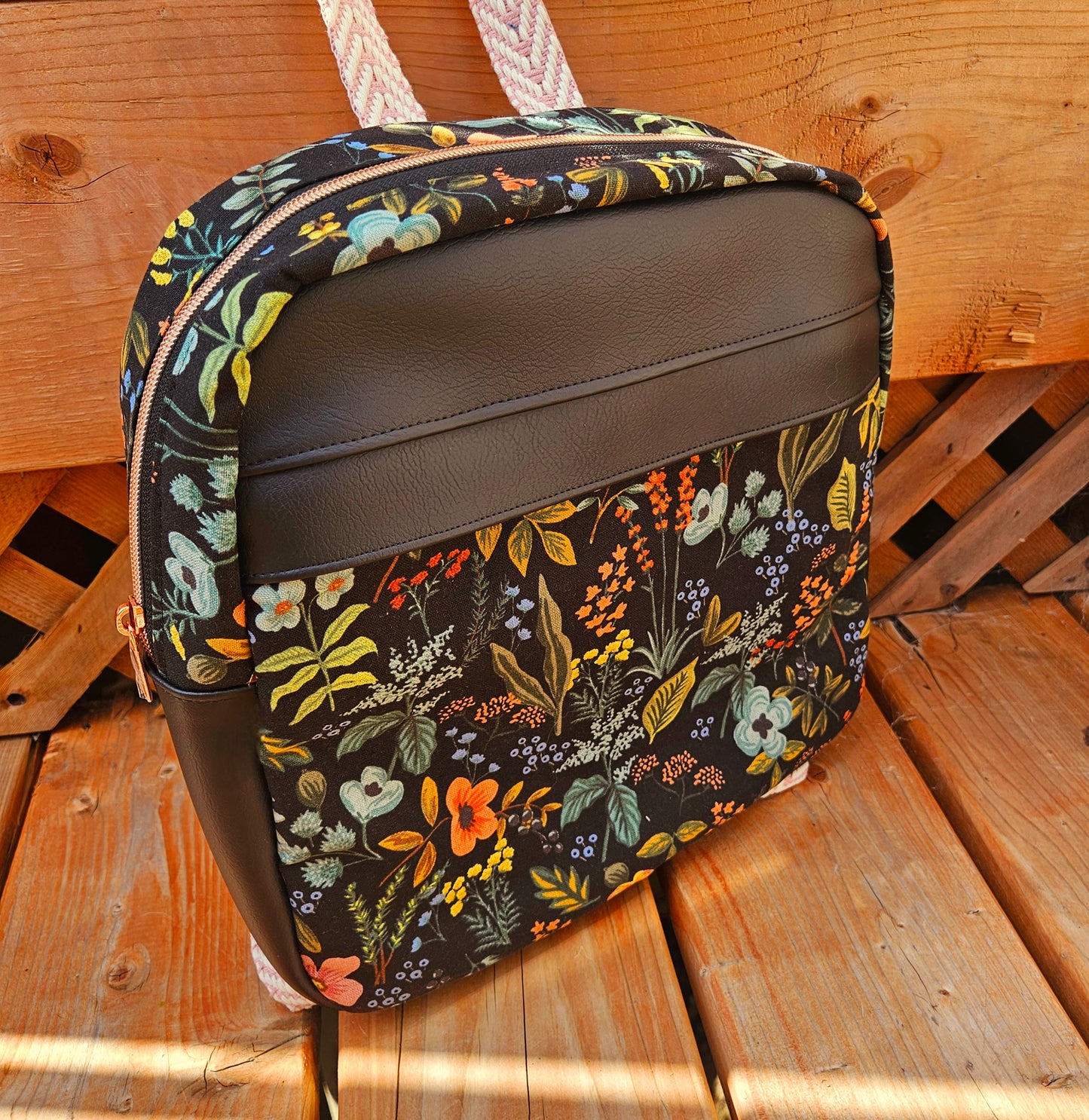 Prêt à partir - Sac à dos - Modèle Athéna 2.0 - Jardin de fleurs